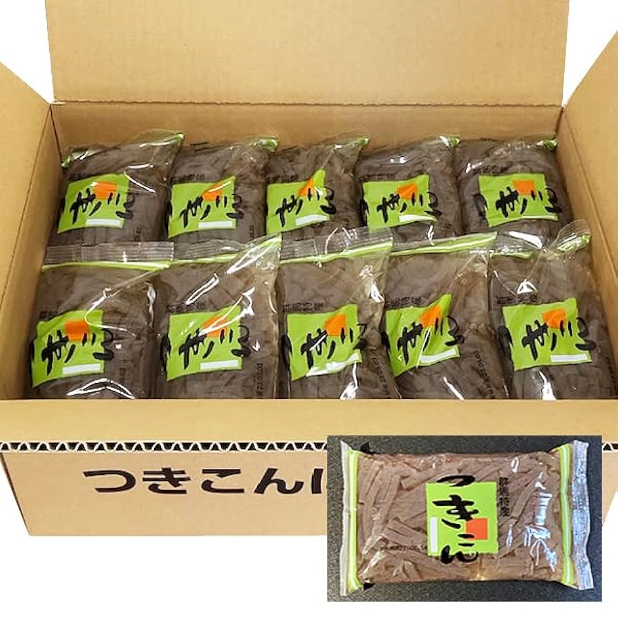 Amazon.co.jp: 【群馬特産】 つきこんにゃく(黒)(200g×30袋